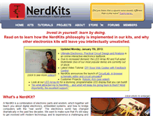 Tablet Screenshot of nerdkits.com
